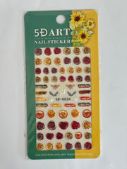 5D Embossed Nail Art Stickers - 5D-K034 Nail Stickers
