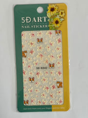 5D Embossed Nail Art Stickers - 5D-K042 Nail Stickers