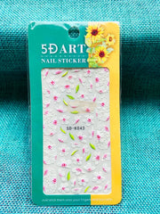 5D Embossed Nail Art Stickers - 5D-K043 Nail Stickers