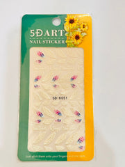 5D Embossed Nail Art Stickers - 5D-K051 Nail Stickers