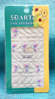 5D Embossed Nail Art Stickers - 5D-K051 Nail Stickers
