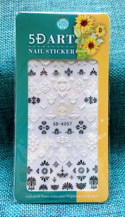 5D Embossed Nail Art Stickers - 5D-K057 Nail Stickers