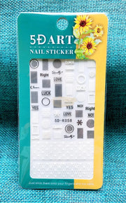 5D Embossed Nail Art Stickers - 5D-K058 Nail Stickers