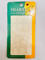 5D Embossed Nail Art Stickers - 5D-K059 Nail Stickers