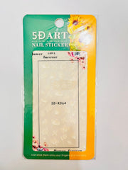 5D Embossed Nail Art Stickers - 5D-K064 Nail Stickers