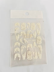 5D Embossed Nail Art Stickers - STZ-5D09 Nail Stickers