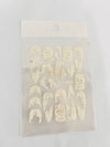 5D Embossed Nail Art Stickers - STZ-5D09 Nail Stickers