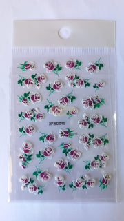 5D Embossed Nail Art Stickers - XF-5D010 Nail Art