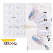 5D Nail Stickers - Available in 16 designs XF5D002 Nail Stickers