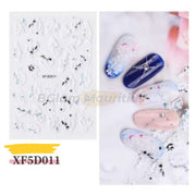 5D Nail Stickers - Available in 16 designs XF5D011 Nail Stickers