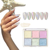6 Colors Magic Aurora Nail Powder with 3 Applicators | 001 Nail Powder