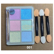 6 Colors Magic Aurora Nail Powder with 3 Applicators | 001 Nail Powder