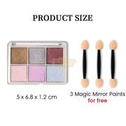 6 Colors Magic Aurora Nail Powder with 3 Applicators | 005 Nail Powder