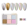 6 Colors Magic Aurora Nail Powder with 3 Applicators | 006 Nail Powder
