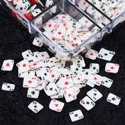 6 Grids-Box Poker Clay | Nail Decoration DIY 3D Poker Charms