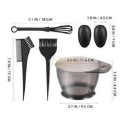 6 pcs Hair Dye Accessories Kit Black Hair Coloring Accessories