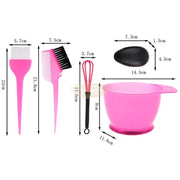 6 pcs Hair Dye Accessories Kit Pink Hair Coloring Accessories