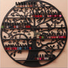 6-Tier Tree Wall-Mounted Nail Polish Metal Display Rack 95cm - Black (rack only)