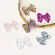 60 pcs Clear Bow Tie Shaped Nail Swatch Nail Art Tool