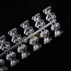 60 pcs Clear Teddy Bear Shaped Nail Swatch Nail Art Tool