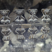 60 pcs Clear Teddy Bear Shaped Nail Swatch Nail Art Tool