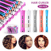 60pcs No Heat Hair Perm Rods With Elastic Rubber Band Set | 5 Sizes Hair Rollers