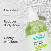 mCaffeine 1% Salicylic Acid Body Wash for Acne & Dark Spots | BHA Body Wash for Body & Back Acne | Daily Use Shower Gel for Men & Women - 200ml