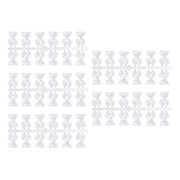 60 pcs Clear Teddy Bear Shaped Nail Swatch