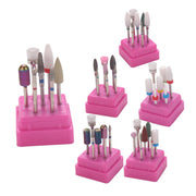 7pcs Nail Drill Bit Set with Storage Holder | DH 04