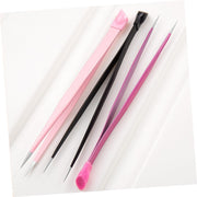 Straight Pointed Tweezers with Silicone End