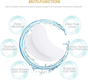 Lint Free Under Eye Gel Patch for Eyelash Extensions | White (1 pair per pack)