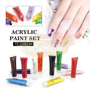 Oumaxi Acrylic Paint Set For Nail Art | High Definition Pigment Color Accessories