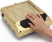 Professional Nail Dust Collector with Hand Cushion 80W - Gold