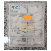 Half Cover French Curve Nail Tips Natural E45 240 Tips Box M231