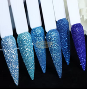 6pcs Fine Sugar Powder Nail Glitter Set | 13 Nail Powder