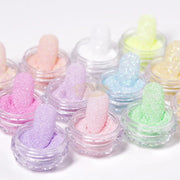 6pcs Sugar Powder Nail Glitter Set Nail Powder