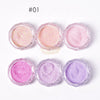 6pcs Sugar Powder Nail Glitter Set Nail Powder