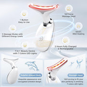 7-Color LED Face Skin Rejuvenation for Face & Neck Skin Care Machine
