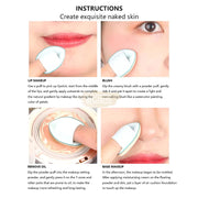7 Pcs Set Finger Powder Puff Powder Puff