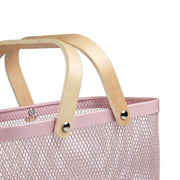 Wire Mesh Steel Basket with Handles | Big | Pink | 47*25*18 cm