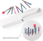 30 Holes Nail Drill Bit Holder (bits not included)