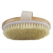 2-in-1 Wet Dry Soft Body Exfoliating Wooden Brush | Oval