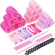 Self-Grip Hair Roller Curler Set | 33 pieces