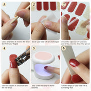 20 pcs Semi-Cured Gel Nail Strips | GZZX-008