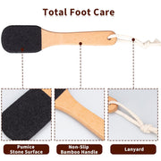 Wooden Double-Sided Pumice Foot File