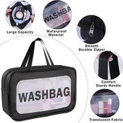 Multipurpose PVC Travel Organizer Bag | Black