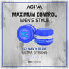 Agiva 02 Navy Blue Aqua Hair Wax 175ml | Ultra Strong Hold