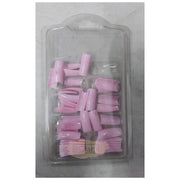 Colored Half Cover French Nail Tips 100 pcs - Pink