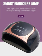 SUN QB C7C Plus Touch Screen 2-in-1 UV LED Nail Lamp 256W | Black/Gold