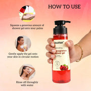 Inatur Pomegranate Shower Gel 350ml | Sulphate-Free Replenishing